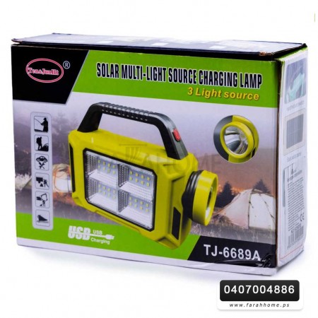 كشاف لوكس طاقة شمسية مع يد USB/3L/3W NY-885
