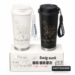 ثيرموس / ماج سخن ستانليس ملون مرسم 500 ملم