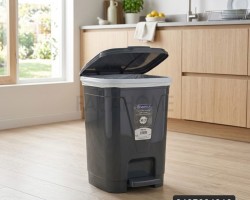 سطل مهملات بلاستيك دعسة 10 لتر سطل مهملات بلاستيك دعسة 10 لتر