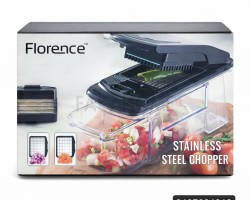 فرامة خضار / سلطة 2 قطعة اكريليك ضد الكسر كبس مقبض بلاستيك مع غطاء اسود