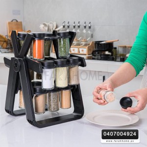 طقم ستاند علب بهارات الدوار 18 مطربان زجاج مع ستاند X دوار لف طقم ستاند علب بهارات الدوار 18 مطربان زجاج مع ستاند X دوار لف