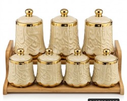 طقم ستاند بهار مطربان بورسلان ستاند خشب 7 قطع + ستاند