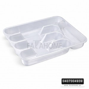 منظم جرار معالق بلاستيك شفاف 26×33 سم