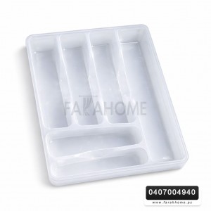 منظم جرار معالق بلاستيك شفاف كبير 30×38سم