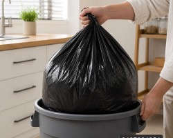 اكياس /كيس نفايات حجم 90 × 75 سم وزن 1.5 كغم