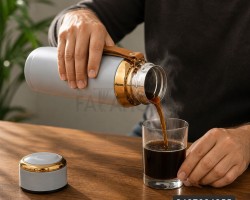 ثيرموس حافظه حراره ستانلس مع غطاء 800 مل
