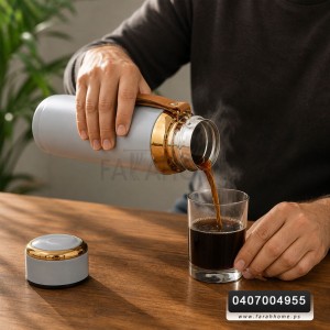 ثيرموس حافظه حراره ستانلس مع غطاء 800 مل