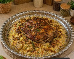 سدر ستانلس ستيل ثقيل حجم XXL مقاس 55 سم حيف وربات