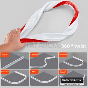 رول حاجز لمنع تسريب المياه 120 سم - مطاط خميل لاصق تلزيق ذاتي لعمل حد المياه