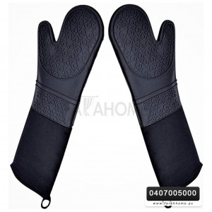 كف ساخن سيلكون مع حشوة قطن طويل مع عنق جلد