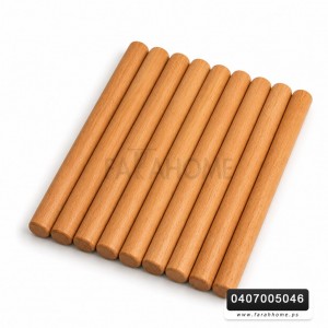 كوستر تركي مساطر خشب طبيعي مع قماش صغير  25 × 25 سم