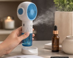 مروحة يد لاسلكية / مبخرة  USB SPRAY FAN