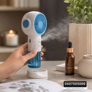 مروحة يد لاسلكية / مبخرة  USB SPRAY FAN