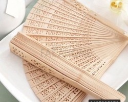 مروحة صينية خشب CNC قابلة للفتح يدوية 