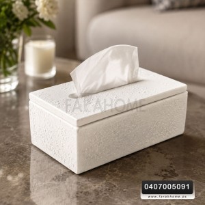 علبة / بكيت محارم حجر ابيض
