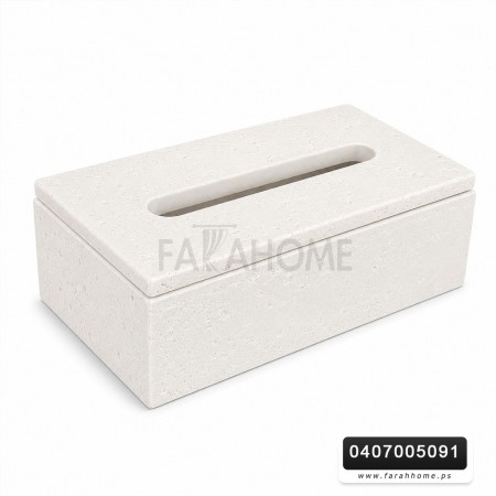علبة / بكيت محارم حجر ابيض
