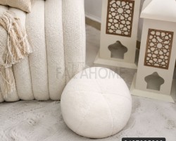 طابة ديكور فرو مصوف مدور