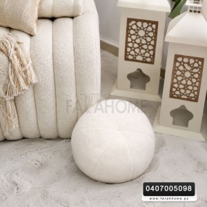 طابة ديكور فرو مصوف مدور