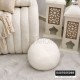 طابة ديكور فرو مصوف مدور