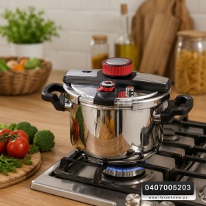 طناجر/ طنجرة ضغط كبس ستانلس ثقيل 6 لتر CLEVER