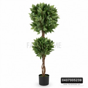 شجر فيجاس اخضر ابيض 160 مع قوار اسود