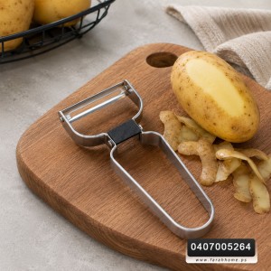 قشارة خضار / بطاطا عريض ستانلس shengya لون فضي