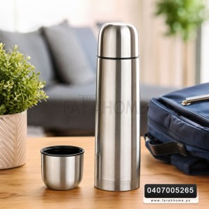 ثيرموس حافظ حرارة ستانلس 1L فضي