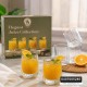 طقم كاسات عصير قاعدة محزز Elegant بدون ايد 12 كاسة 