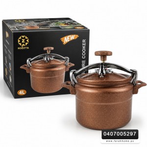 طنجرة ضغط جرانيت بني ثقيل 4 لتر ROZETTA C22-4L