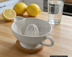 عصارة ليمون بورسلان قاعدة بامبو
