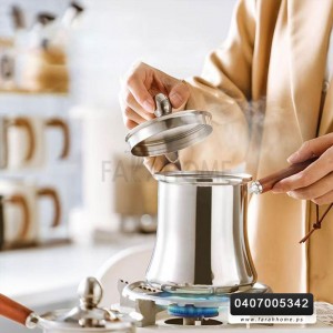 غلايات قهوة ستيل 250 مل مقبض عازل