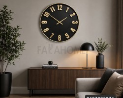ساعة حائط بلاستيك 60 سم ارقام