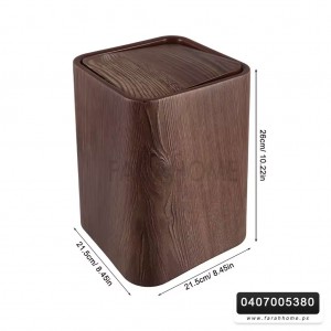 سطل / سلة نفايات بلاستيك غطاء مروحة 26 × 21 سم سطل / سلة نفايات بلاستيك غطاء مروحة 26 × 21 سم