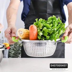 مصفاة بيدين ملون ستانلس22سمAF039-3A