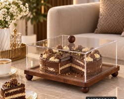  جاط تفضيل مربع خشبي حيف عالي/حيف واطي بغطاء اكرلك