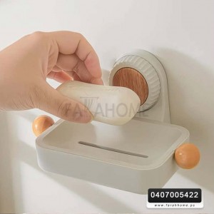 حمالة الصابون بلاستيك خشبي ضغط طبع