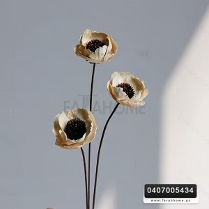 غصن وردة جوري / عباد الشمس ناشف 45سم