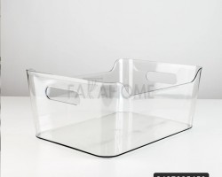 سلة ثلاجة اكرلك مستطيل حيف كسح 13*21*30ارتفاع سم