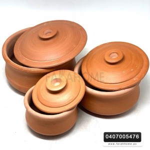 طقم /3 طناجر فخار مصري