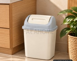 سلة مهملات بلاستيك غطاء مروحة 18 لتر d149-35