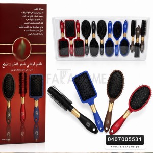 فرشاة - مشاطة شعر عدة اشكال ِبلاستيك ملون 
