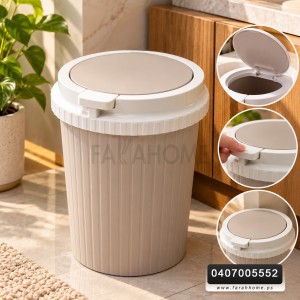 سلة/دلو/سطل مهملات بلاستيك كبسة بلاستيك شكل كوب