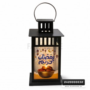 زينة رمضان/ فانوس رمضان حجم وسط مربع مع اضاءة وصوت زينة رمضان/ فانوس رمضان حجم وسط مربع مع اضاءة وصوت