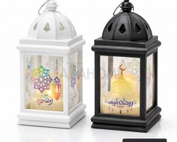 زينة رمضان/ فانوس رمضان حجم صغير شكل هرم 4.5 × 10 سم زينة رمضان/ فانوس رمضان حجم صغير شكل هرم 4.5 × 10 سم