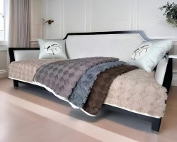 وجه طقم ارضيات كنب 7 فرو الارنب نقش بوهيمي