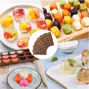 قالب تشكيل شوكولاته اشكال متعددة حجم صغير سيلكون 15 عين