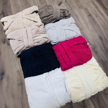 روب / برنص حمام  فرادي تركي عرض حجم L