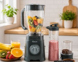 خلاط كهربائي CLEVER 3IN1 ١.٥ لتر 350 واط مع مطحنة مع مطرة 