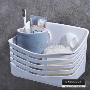 رف حمام حمالة شامبو تلزيق وسط ضغط 20 × 13 سم