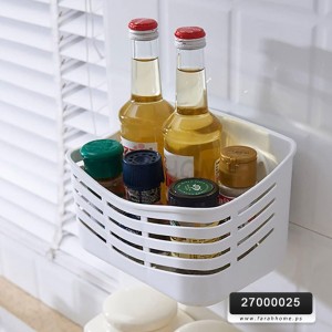 رف حمام حمالة شامبو تلزيق وسط ضغط 20 × 13 سم